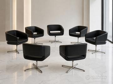6 Poltrone in pelle