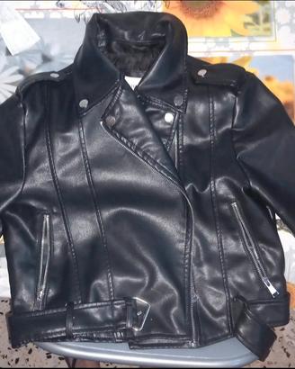 Giacca in pelle nera Chiodo