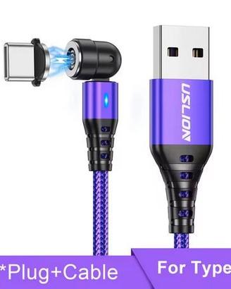 cavo ricarica magnetico USB-C 360°