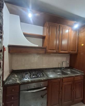 cucina in legno castagno 