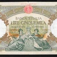 Banconota lire 5000 del 1961