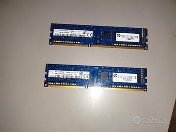 DDR3 2 x 4 gbt (8gbt tot) desktop 