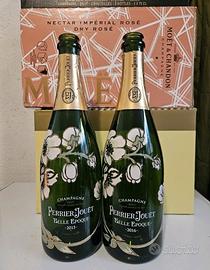 Bottiglie vuote perrier jouet belle epoque 2 pezzi