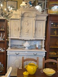 credenza antica appena verniciata 138x52 H 257