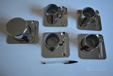 Servizio da caffè in acciaio inox GB