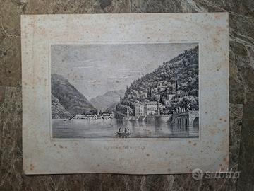 stampa villa taverna et torno au lac de como