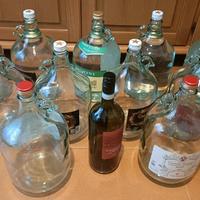 Boccioni in vetro 5 Lt per vino e olio