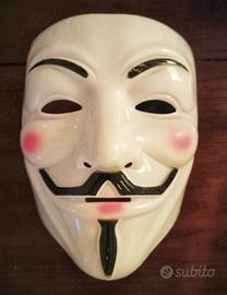 maschera Guy Fawkes Vendetta Anonumous 
