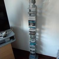 Colonnina porta-CD/DVD in metallo a torre