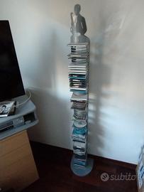 Colonnina porta-CD/DVD in metallo a torre