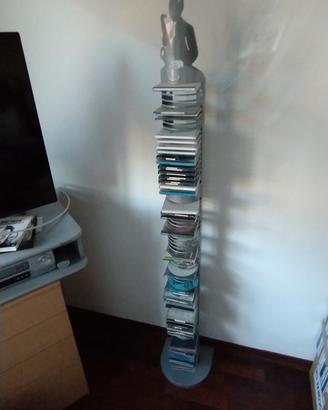 Colonnina porta-CD/DVD in metallo a torre