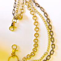 catena da jeans colore argento 