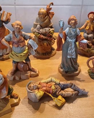 personaggi  vintage presepe Fontanini