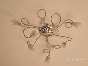 Lampadario a 9 braccia flessibili 