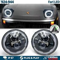 FARI LED Per PORSCHE 924-944 Angel Eyes OMOLOGATI