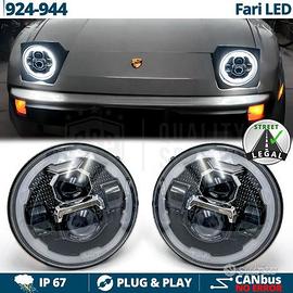 FARI LED Per PORSCHE 924-944 Angel Eyes OMOLOGATI