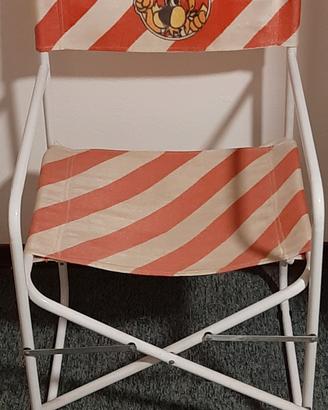 Sedia Pieghevole Vintage GIRELLA MOTTA - Anni 80  