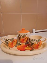 servizio da caffè in ceramica 