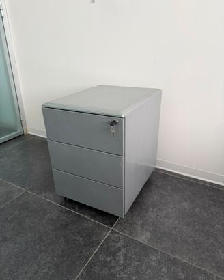 Cassettiera ufficio produzione grigia documenti