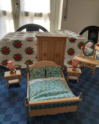 Camera da letto miniatura casa bambole 