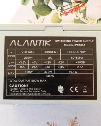 Alimentatore pc da 500W