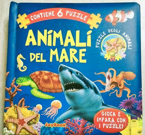 Libro Puzzle illustrato "Gli animali del mare"