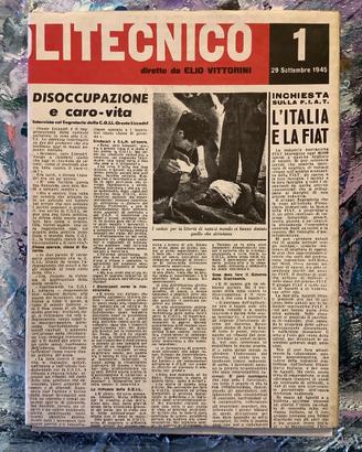 Il Politecnico 1945 1947 Ristampa anastatica