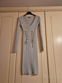 Abito Guess grigio brillantinato  taglia XS