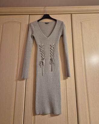 Abito Guess grigio brillantinato  taglia XS