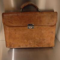 Borsa cartella in cuoio