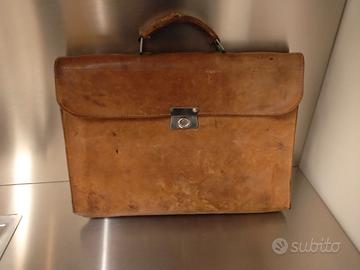 Borsa cartella in cuoio