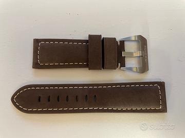 Per PANERAI Nuovo CINTURINO Brown 24/22 SUEDE PreV