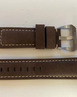 Per PANERAI Nuovo CINTURINO Brown 24/22 SUEDE PreV