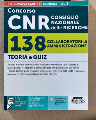 Manuale e quiz concorso CNR CTER