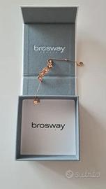 bracciale fiori oro rosa strass Brosway