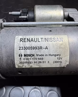 Motorino di avviamento renault Clio V dal 2019