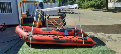 Gommone quicksilver 380 +motore 25 cv