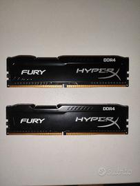 RAM Kingston HyperX Fury 8gb 2x4