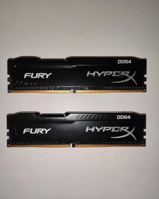 RAM Kingston HyperX Fury 8gb 2x4