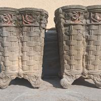 Vaso vasi stile Liberty in coppia