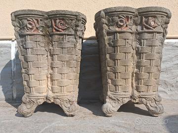 Vaso vasi stile Liberty in coppia