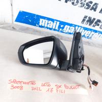 specchio specchietto lato sx 17 fili peugeot 3008