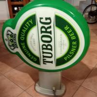 RARA INSEGNA VINTAGE A NEON DA ESTERNO TUBORG BEER