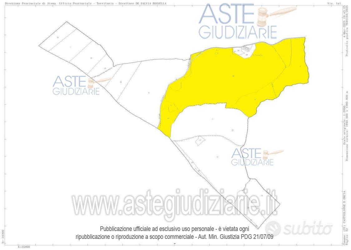 Terreno Agricolo Castiglione d'Orcia [A4354293] - Vista 5