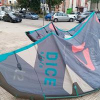 vela  kitesurf duotone dice sls 12 + click bar m
