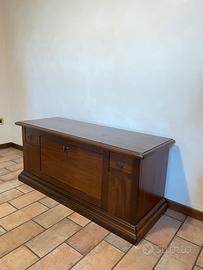 Cassapanca legno massiccio stile rustico/classico
