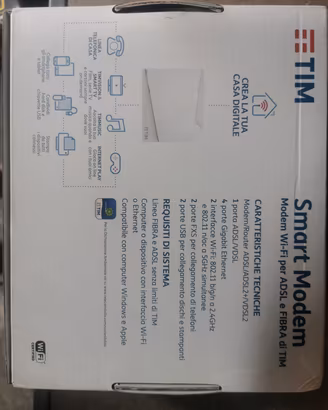 Modem ADSL e Fibra tim