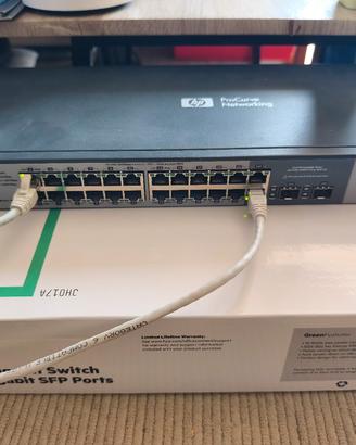 HP Switch Procurve 1810G-24 porte Gigabit DIFETTO 