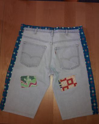 Levi's jeans pantaloni corti bermuda shorts tg.M/L