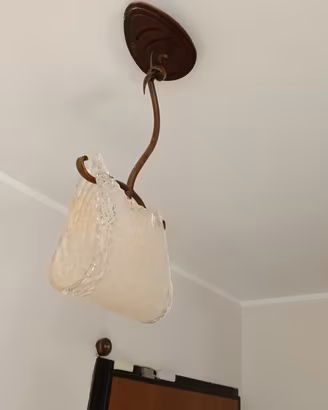 lampadario in ferro battuto 